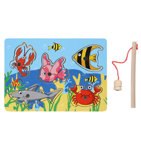 3D Wooden Magnetic Fishing Puzzle