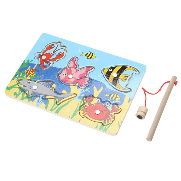 3D Wooden Magnetic Fishing Puzzle