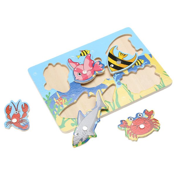 3D Wooden Magnetic Fishing Puzzle
