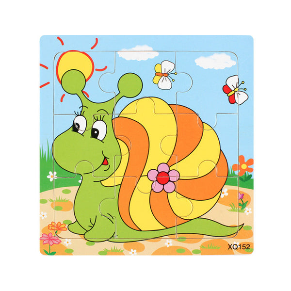 Cartoon Animal Wooden Puzzle