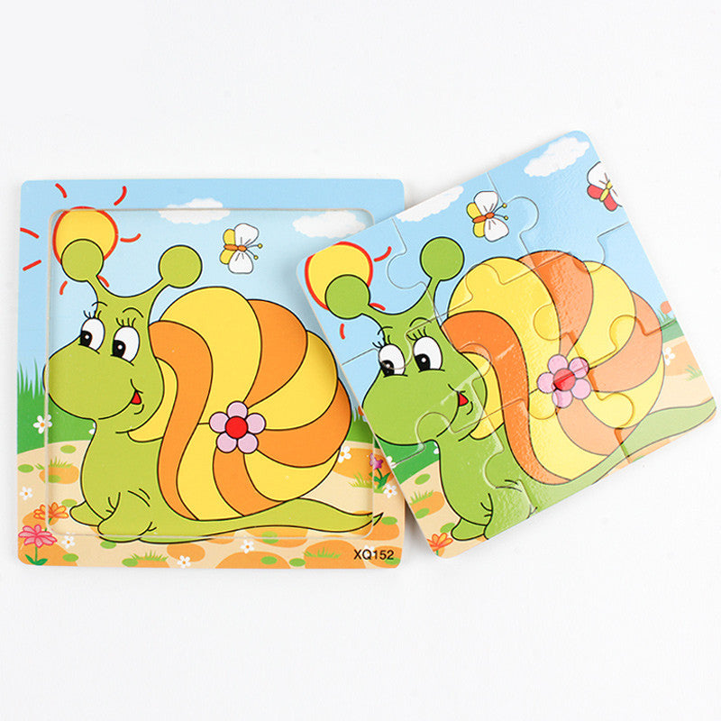 Cartoon Animal Wooden Puzzle