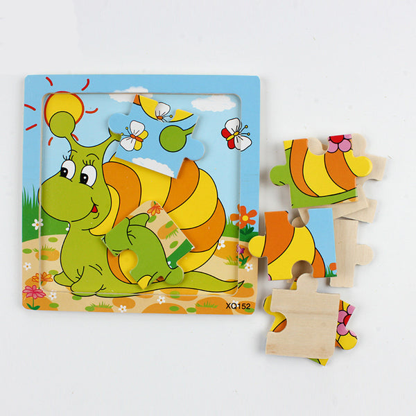 Cartoon Animal Wooden Puzzle