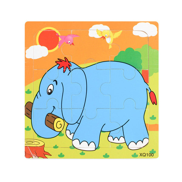 Cartoon Animal Wooden Puzzle