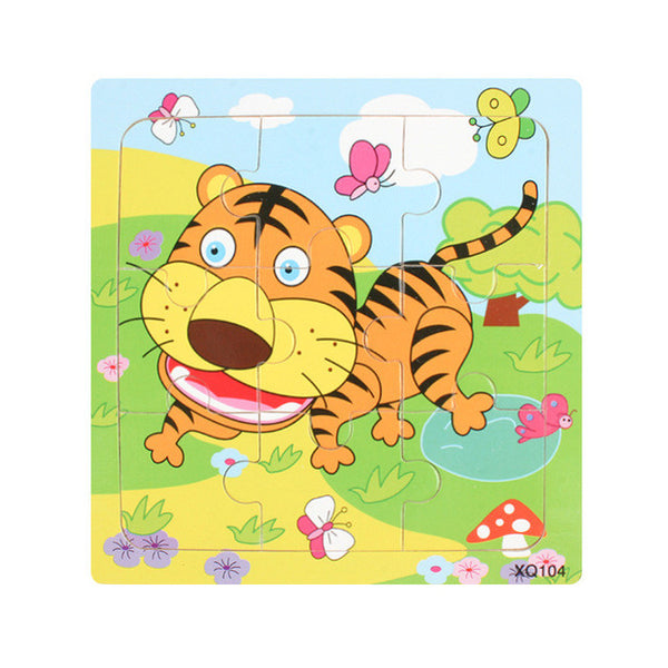 Cartoon Animal Wooden Puzzle