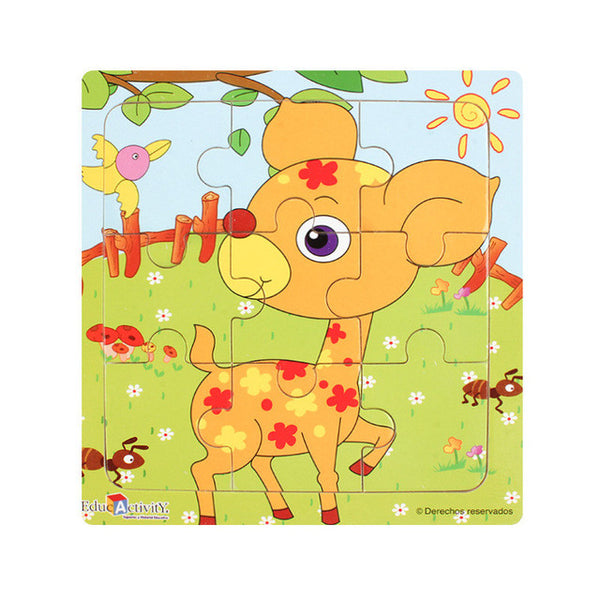 Cartoon Animal Wooden Puzzle