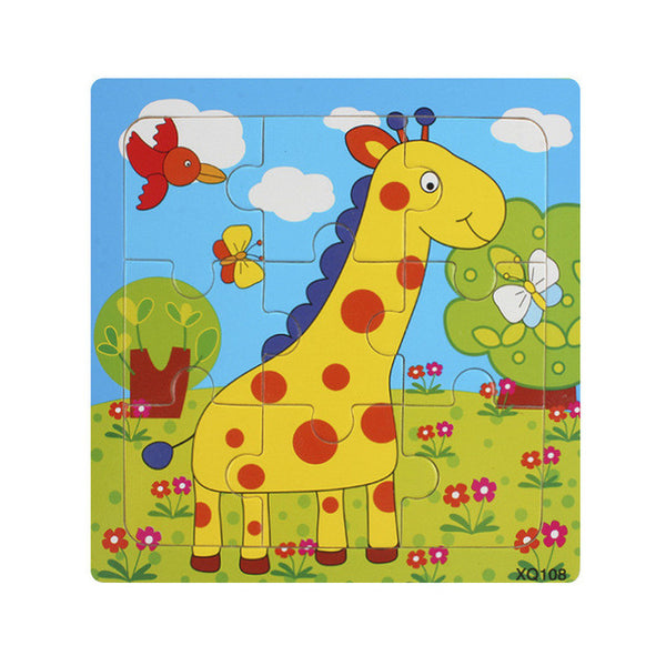 Cartoon Animal Wooden Puzzle