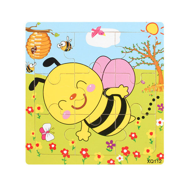Cartoon Animal Wooden Puzzle