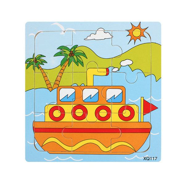 Cartoon Animal Wooden Puzzle