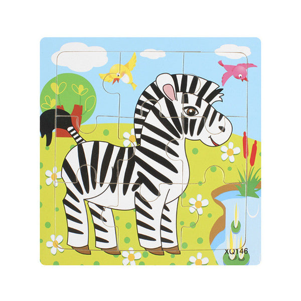 Cartoon Animal Wooden Puzzle