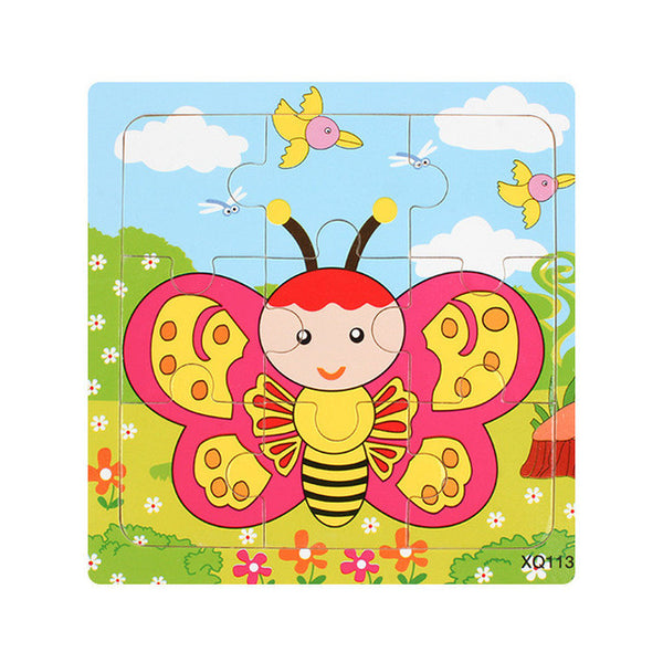 Cartoon Animal Wooden Puzzle