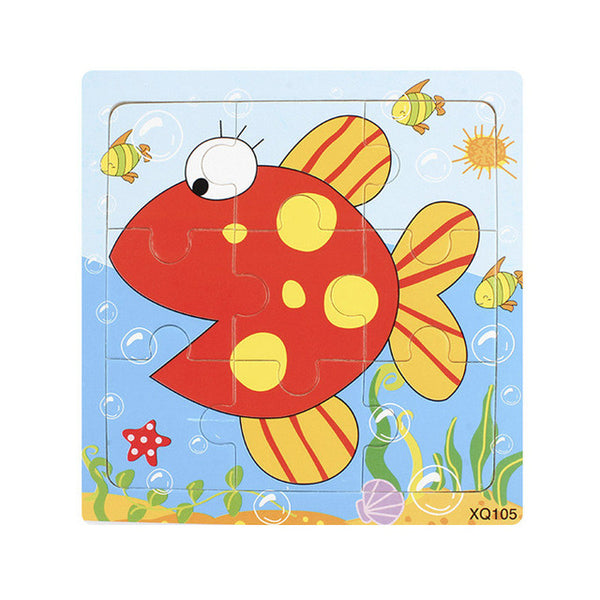 Cartoon Animal Wooden Puzzle