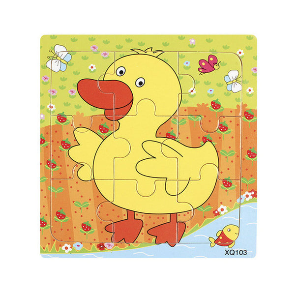 Cartoon Animal Wooden Puzzle