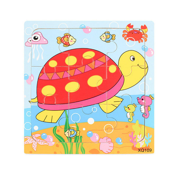 Cartoon Animal Wooden Puzzle