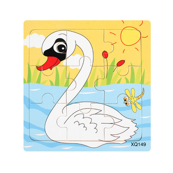 Cartoon Animal Wooden Puzzle